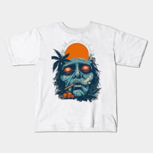 Tropical Trance: The Smoker's Gaze Kids T-Shirt